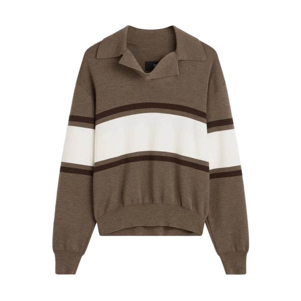 Phoebe Philo Women Open-Collar Wool Polo Sweater